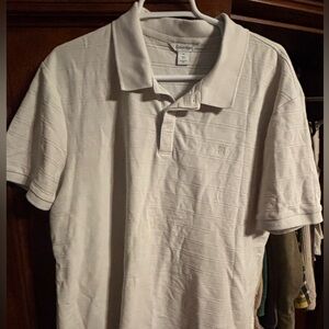 Calvin Klein Grey Short Sleeve Polo Shirt Large
